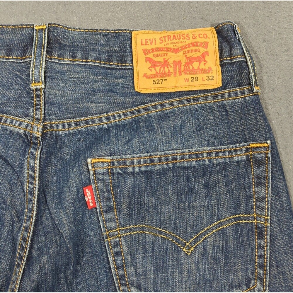 Levi's Jeans Men's 29x32 Fitts 29x30 Blue 527 Slim Fit Boot Cut Denim